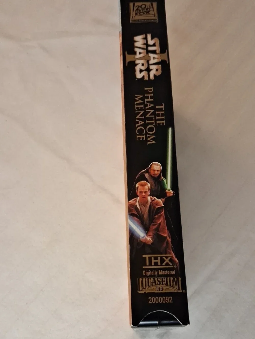 Star Wars: The Phantom Menace VHS Box - Black with Red/Gold Artwork